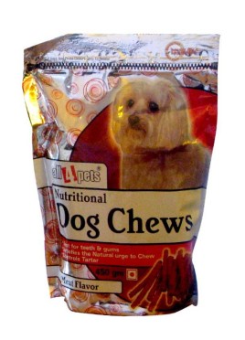 All4pets Munchy Chews Stix Dog Treats Meat Flavour 450 Gm